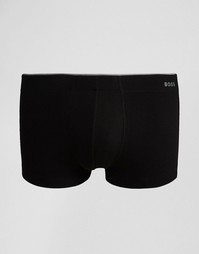 Черные боксеры-брифы в рубчик Hugo Boss - Черный