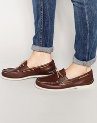 Кожаные мокасины Sperry Topsider - Коричневый
