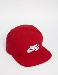 Красная кепка Nike SB Icon 628683-690 - Красный