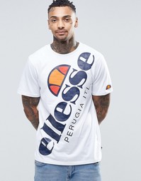 Футболка с крупным логотипом Ellesse - Белый