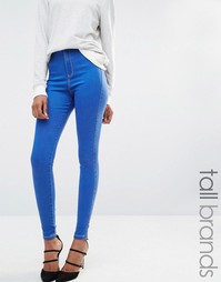 Джинсы с завышенной талией Missguided Tall Vice - Синий