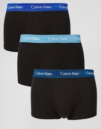 Набор из 3 хлопковых боксеров-брифов Calvin Klein - Черный