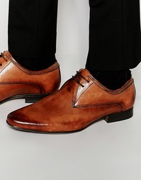 Светло-коричневые кожаные туфли дерби Frank Wright - Рыжий