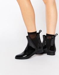 Glamorous Black Chelsea Wellington Boots - Черный