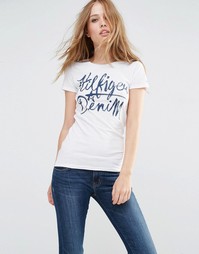 Футболка Hilfiger Denim - Классический белый