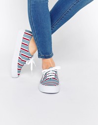 Кроссовки на шнуровке ASOS DIXIE - Полоски
