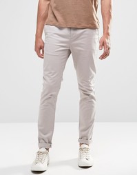 Светло-серые чиносы скинни ASOS - Silver cloud