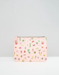 Monki Food Junkie Zip Pocket Purse - Розовый