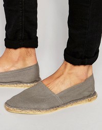 Серые парусиновые эспадрильи ASOS - Серый