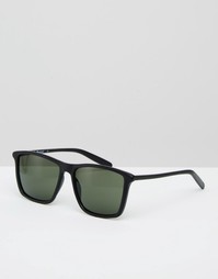 Черные матовые солнцезащитные очки в квадратной оправе AJ Morgan