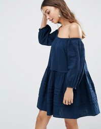 Платье мини Free People Shake It - Marine combo