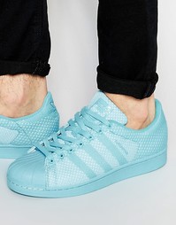 Плетеные кроссовки adidas Originals Superstar S75178 - Синий