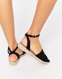 Эспадрильи из двух частей ASOS JILLY - Черный
