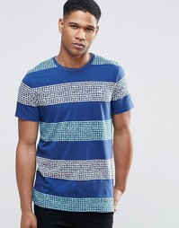 Футболка в полоску Hollister - Темно-синий