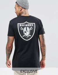 Длинная футболка Majestic Oakland Raiders эксклюзивно для ASOS