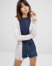 Жаккардовый кардиган Only Tinni - Серый туман