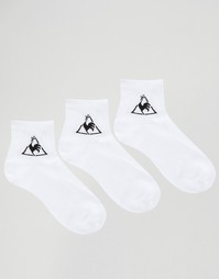 Комплект из 3 пар носков с логотипом Le Coq Sportif - Белый