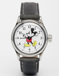 Часы с черным ремешком Disney Mickey Mouse - Черный