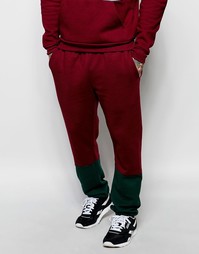 Спортивные штаны колор блок American Apparel - Йоркширский красный