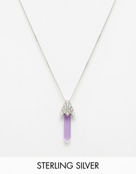 Ожерелье с подвеской в форме меча из аметиста V Jewellery Deco