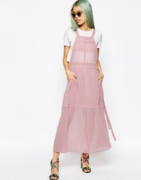 Длинное платье‑комбинезон ASOS - Розовый