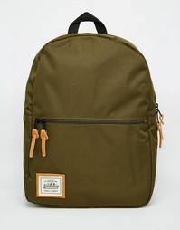 Рюкзак с карманом на молнии Workshop - Зеленый