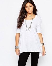 Белая футболка Free People Melrose - Белый
