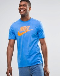 Синяя футболка Nike Futura Solstice 807929-435 - Синий
