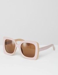 Большие солнцезащитные очки в квадратной оправе в стиле 70-х ASOS