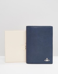 Кожаная обложка для паспорта Vivienne Westwood - Синий