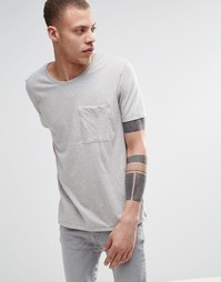 Футболка с одним карманом Nudie Jeans - Антрацит