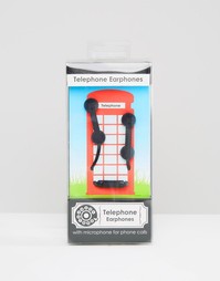 Черные наушники с микрофоном в виде телефонной трубки - Черный Gifts
