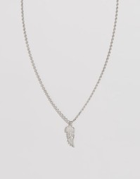 Ожерелье с подвеской-крылом Chained &amp; Able - Серебряный