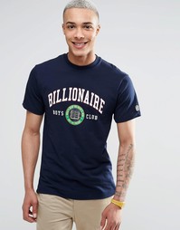Футболка с логотипом Лиги Плюща Billionaire Boys Club - Темно-синий