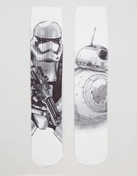 2 пары носков ASOS Star Wars BB-8 &amp; Stormtrooper - Белый