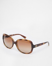 Фирменные солнцезащитные очки Michael Kors Butterfly - Коричневый