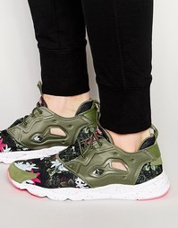 Зеленые кроссовки Reebok Furylite NP V69504 - Зеленый