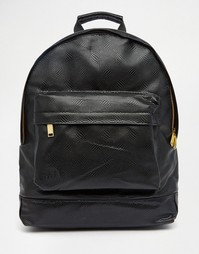 Черный рюкзак с отделкой под кожу ящерицы Mi-Pac - Черный