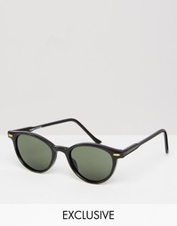 Круглые солнцезащитные очки Reclaimed Vintage - Черный