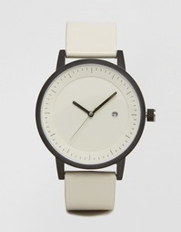 Часы с кожаным ремешком SWCO Earl - Белый Simple Watch Company