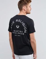 Футболка с принтом Crafted with Pride True Religion - 09 черный