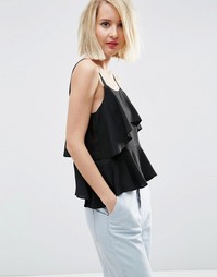 Ярусный топ ASOS - Черный