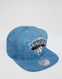 Бейсболка с отделкой NY Knicks Mitchell &amp; Ness - Синий