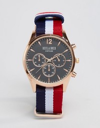 Часы с черным циферблатом и хронографом Reclaimed Vintage - Мульти
