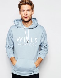 Худи с принтом Jack Wills Jack Wills - Сумеречный голубой