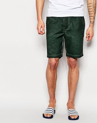 Темно-зеленые шорты с отливом и поясом на резинке ASOS - Темно-зеленый
