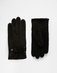 Замшевые перчатки Peter Werth - Черный