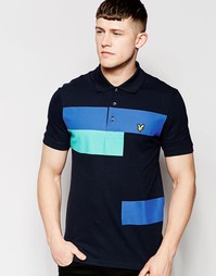 Футболка-поло с принтом Lyle &amp; Scott Archive - Темно-синий