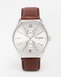 Часы с коричневым кожаным ремешком Ben Sherman Spitalfields