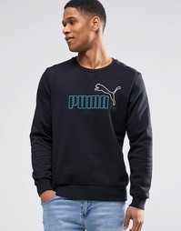 Свитшот с круглым вырезом Puma - Черный
